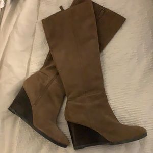 Franco Sarto real suede knee high boots